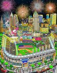 Charles Fazzino 3D Art Charles Fazzino 3D Art 2019 MLB All-Star Game: Cleveland (DX)